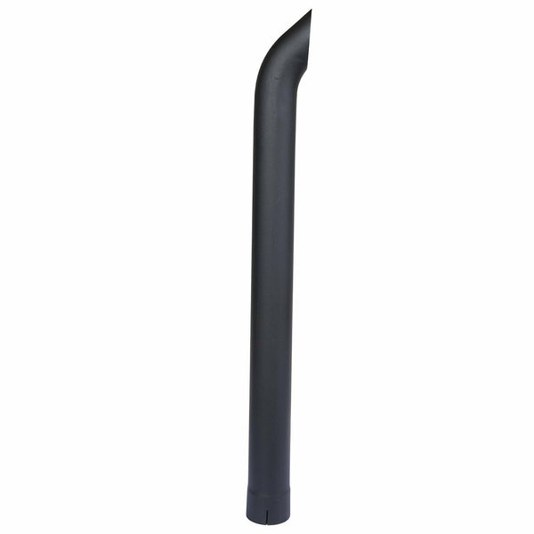 Exhaust Stack Pipe 4" x 48" Curved Black