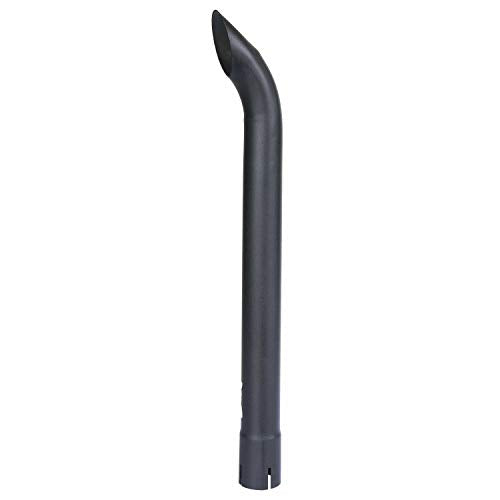 Exhaust Stack Pipe 2" x 24" Curved Black