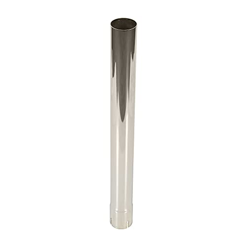 Exhaust Stack Pipe 2-3/8" x 24" Straight Chrome