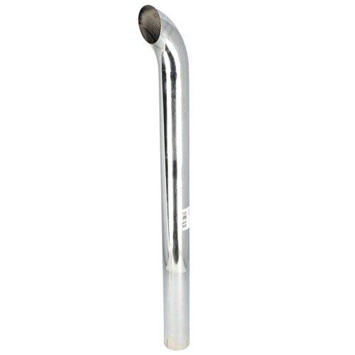 Exhaust Stack Pipe 4" x 48" Curved Chrome