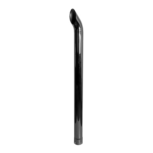Exhaust Pipe Replacement for UNIVERSAL 3-1/2" x 60", Curved Black