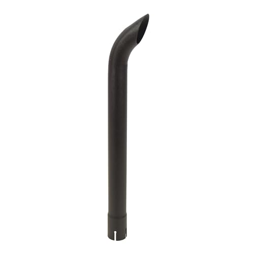 Exhaust Stack Pipe Replacement for UNIVERSAL - 1-7/8" x 24", Curved Black