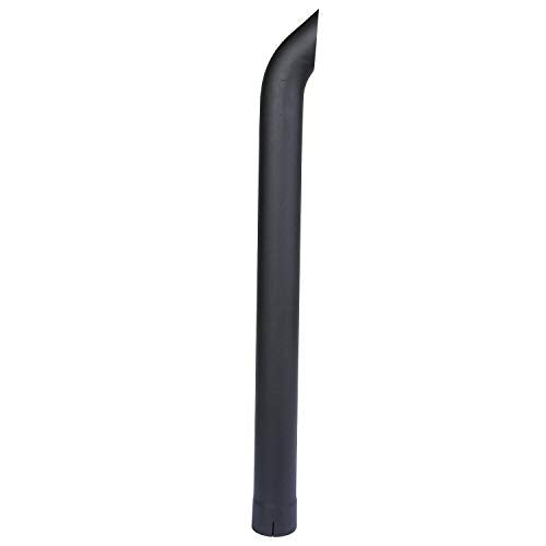 Exhaust Stack Pipe 4" x 48" Curved Black