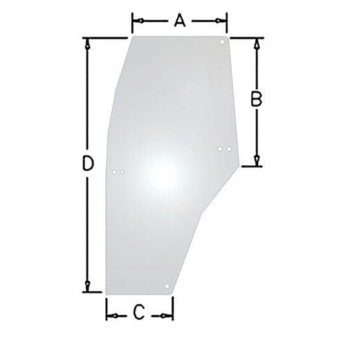 Cab Glass Door Replacement For CASE IH MCCORMICK MX100 MX135 MX120 192003A6