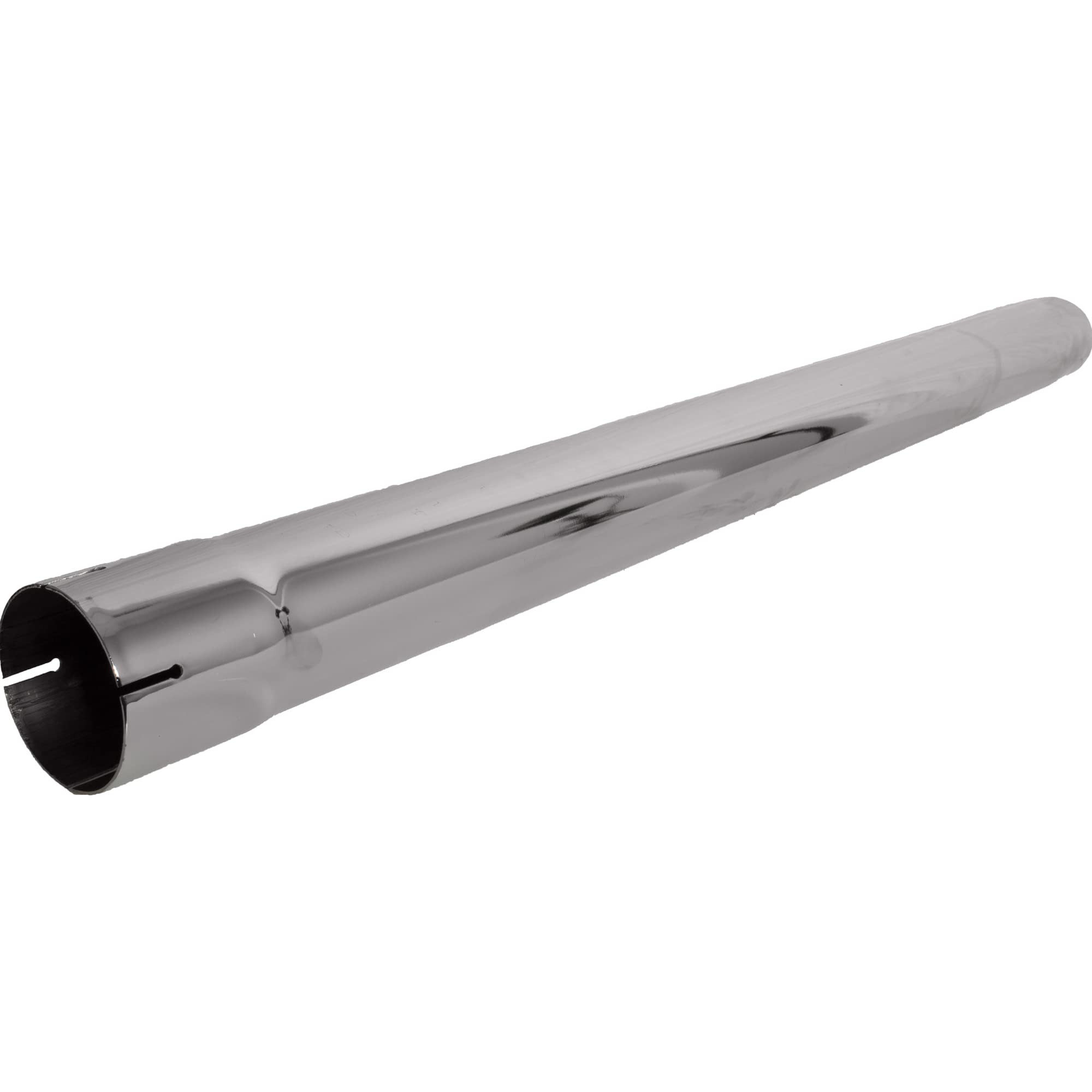 Exhaust Stack Pipe 3-1/2" x 48" Straight Chrome