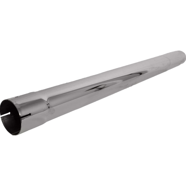 Exhaust Stack Pipe 3-1/2" x 48" Straight Chrome