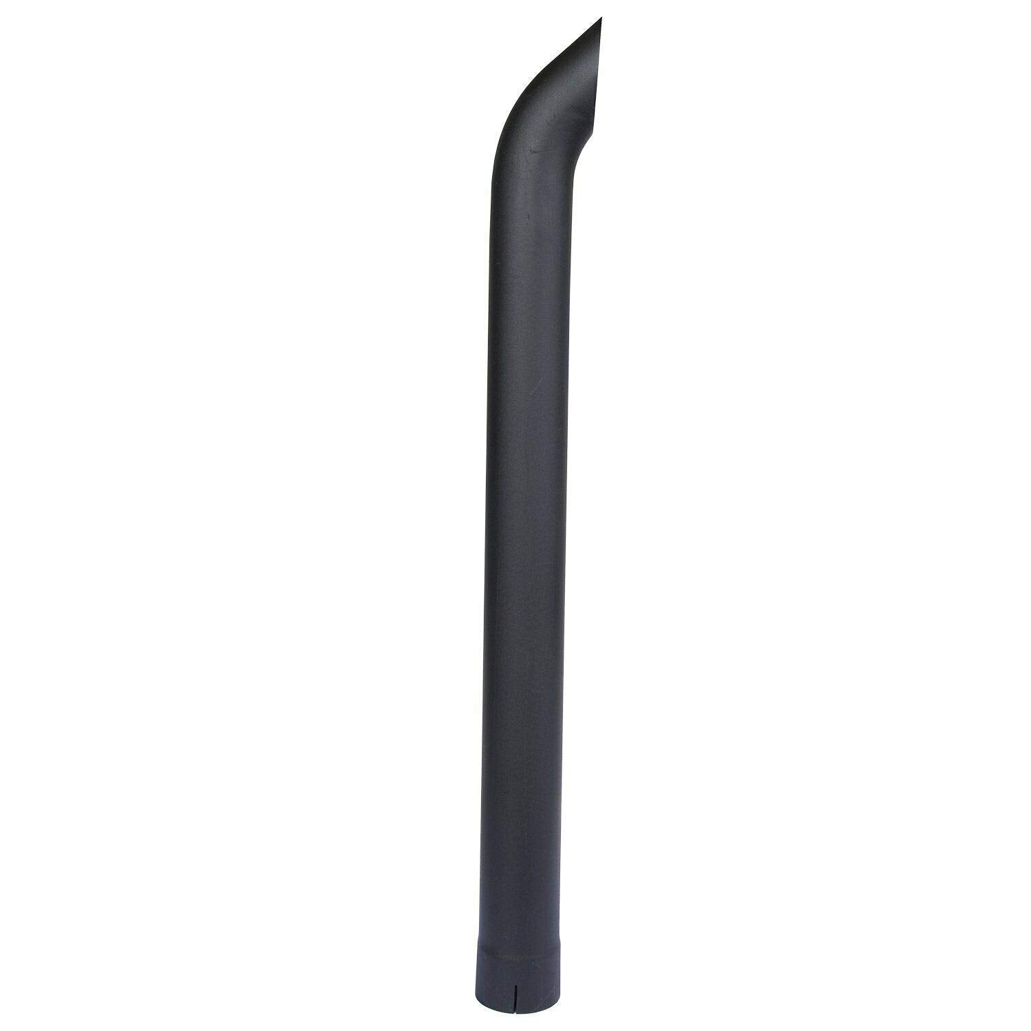 Exhaust Stack Pipe 4" x 48" Curved Black