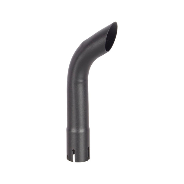 Exhaust Stack Pipe 1-3/4" x 12" Curved Black