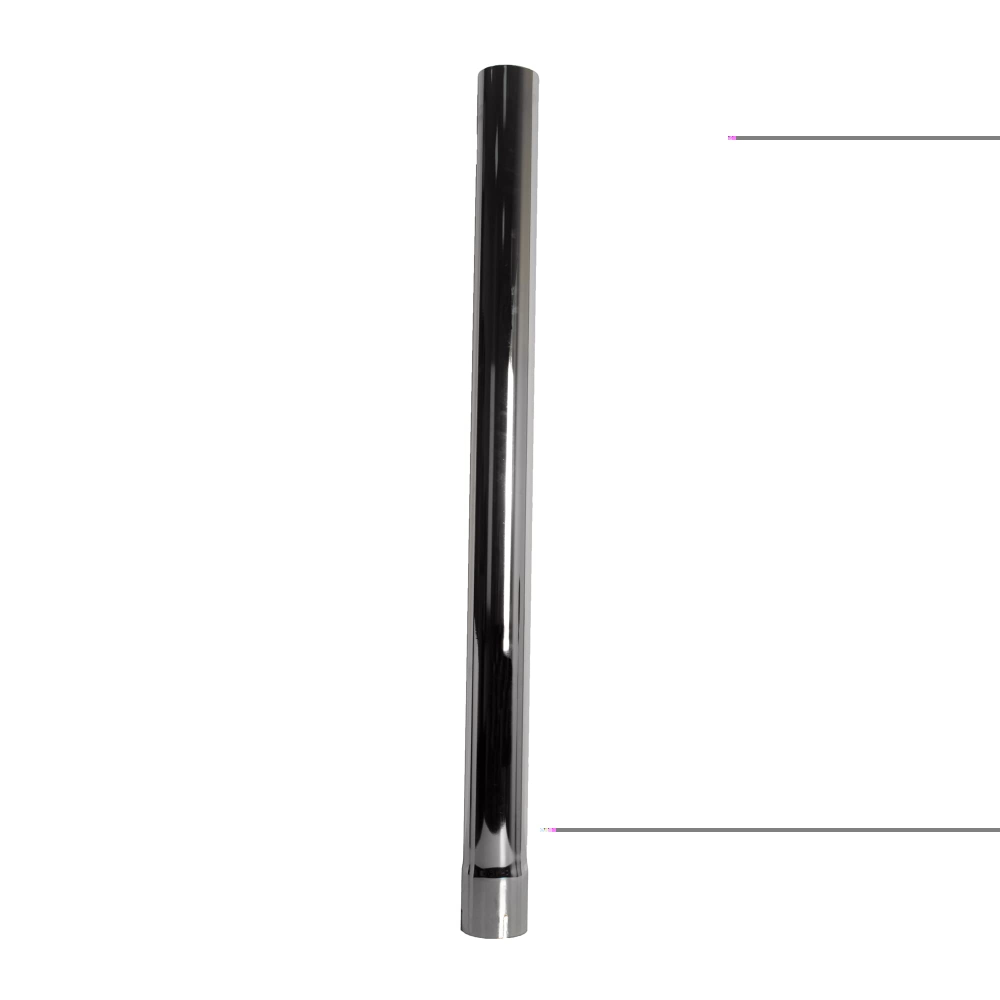 Exhaust Stack Pipe 3-1/2" x 48" Straight Chrome