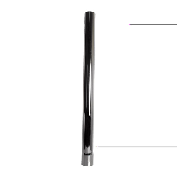 Exhaust Stack Pipe 3-1/2" x 48" Straight Chrome