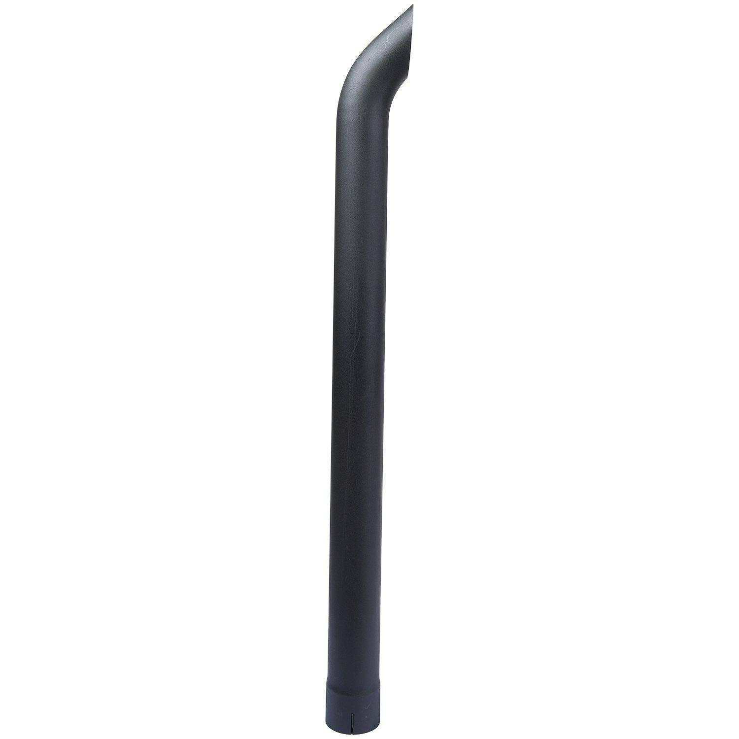 Exhaust Stack Pipe 3-1/2" x 48" Curved Black