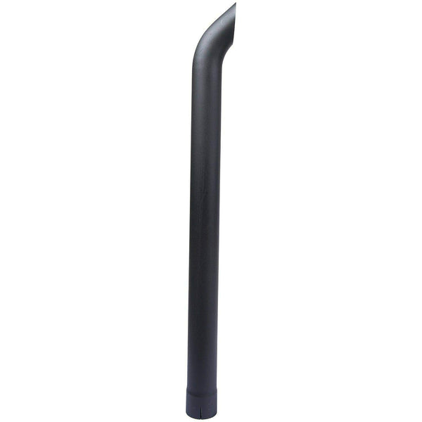 Exhaust Stack Pipe 3-1/2" x 48" Curved Black