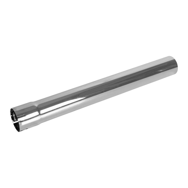 Exhaust Stack Pipe Replacement for UNIVERSAL - 2-3/4" x 24", Straight Chrome