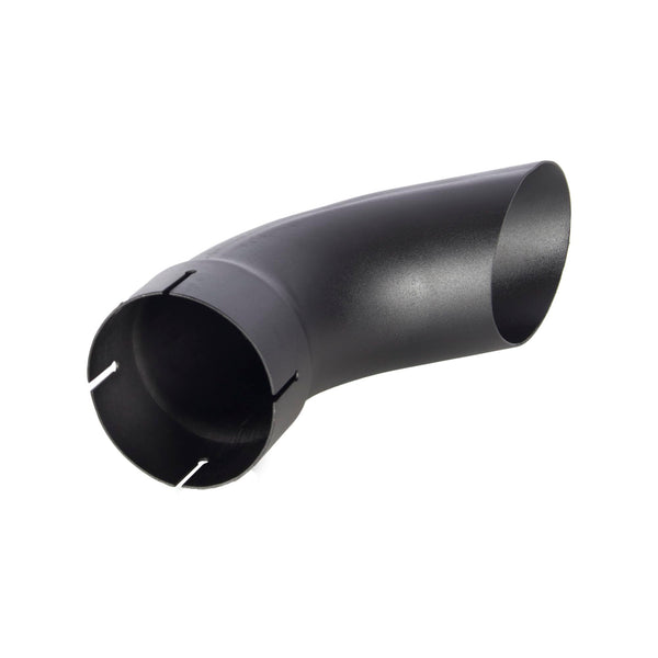 Exhaust Stack Pipe Replacement for UNIVERSAL - 4" x 12", Curved Black
