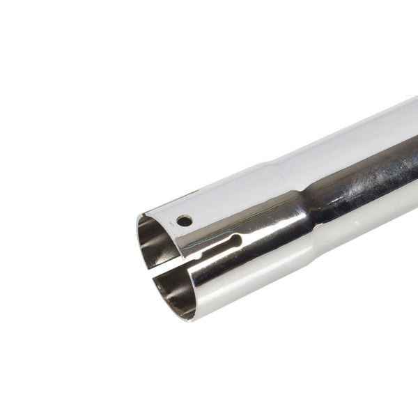 Exhaust Stack Pipe 2" x 24" Straight Chrome