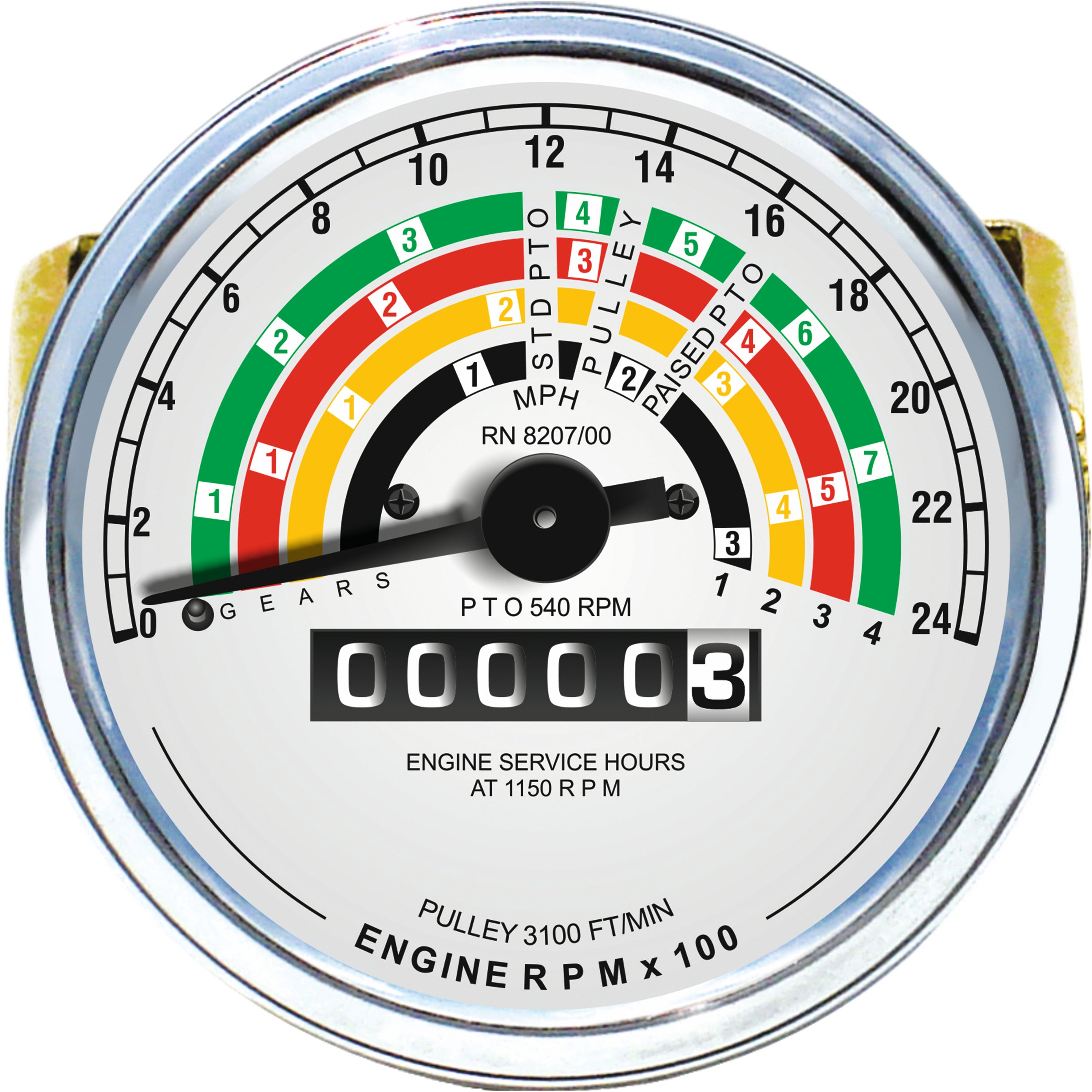 Tachometer Gauge Fits FORD Super Major E1ADDN17360A