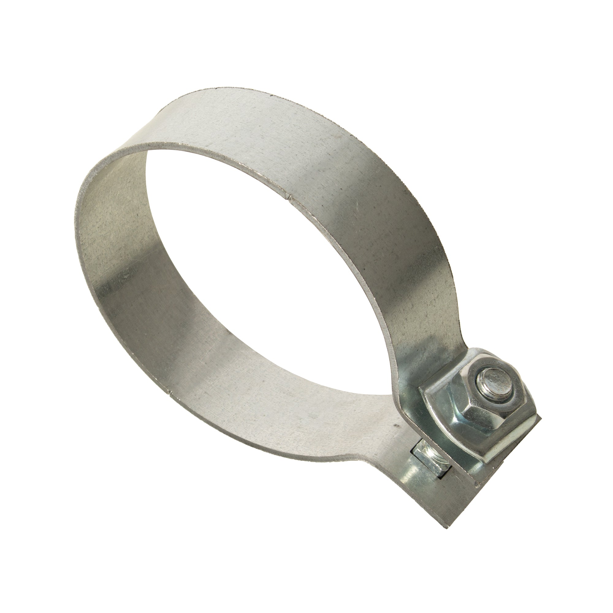 Muffler Clamp Fits Universal 4" Diameter, 1" Wide Band, 3-1/2" One Bolt Style