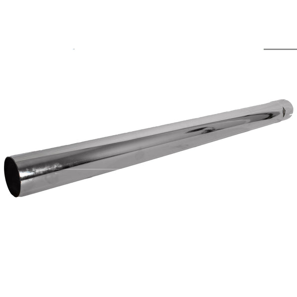 Exhaust Stack Pipe 3-1/2" x 48" Straight Chrome