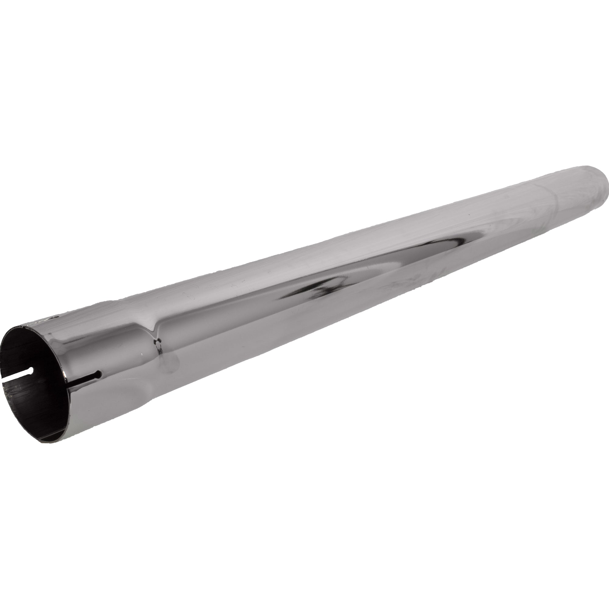 Exhaust Stack Pipe 3-1/2" x 48" Straight Chrome