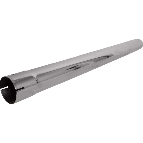 Exhaust Stack Pipe 3-1/2" x 48" Straight Chrome