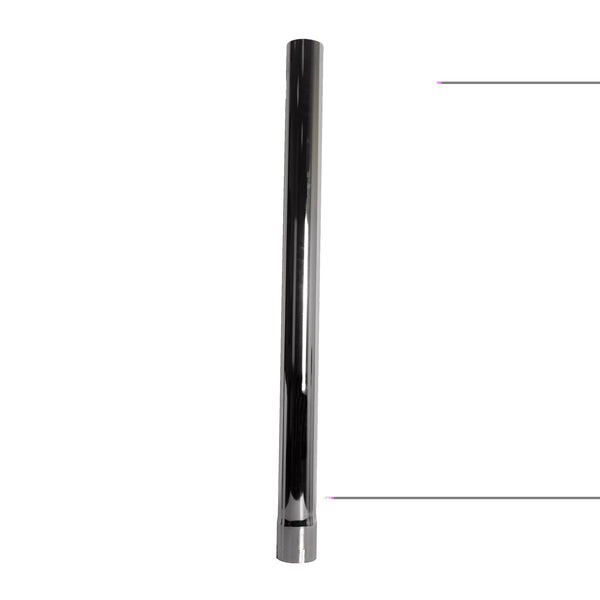 Exhaust Stack Pipe 3-1/2" x 48" Straight Chrome