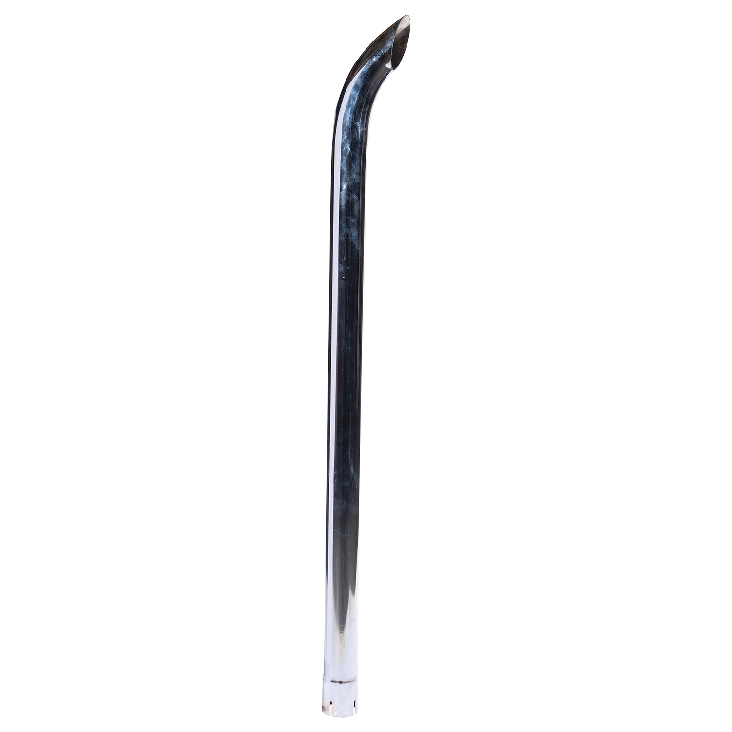 Exhaust Stack Pipe Replacement for UNIVERSAL - 2-1/2" x 48.03" Curved Chrome