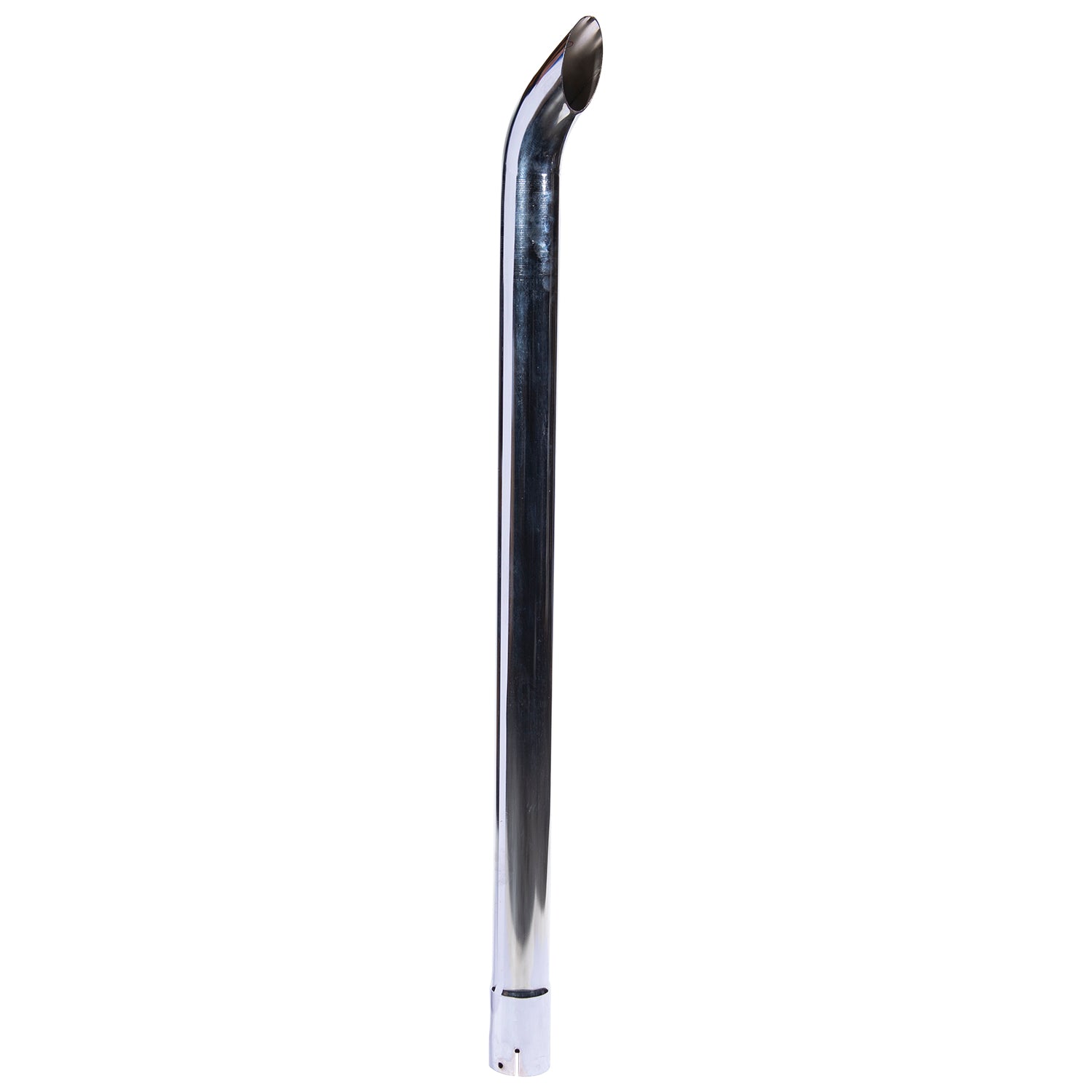 Exhaust Pipe Replacement for UNIVERSAL Bended End Pipe Chrome 2-3/4" x 48"