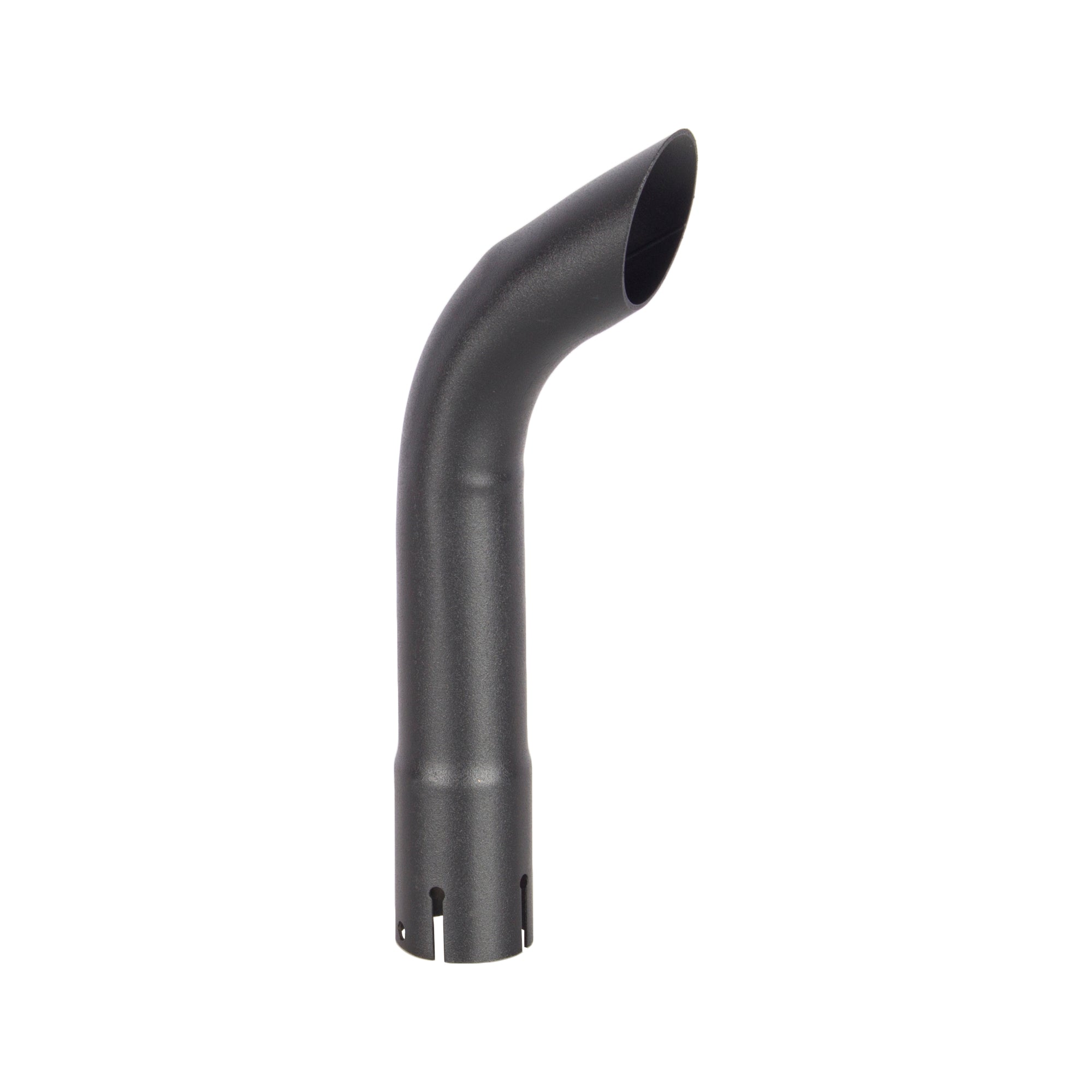 Exhaust Stack Pipe 1-3/4" x 12" Curved Black