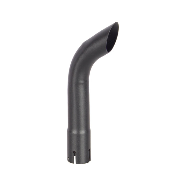 Exhaust Stack Pipe 1-3/4" x 12" Curved Black