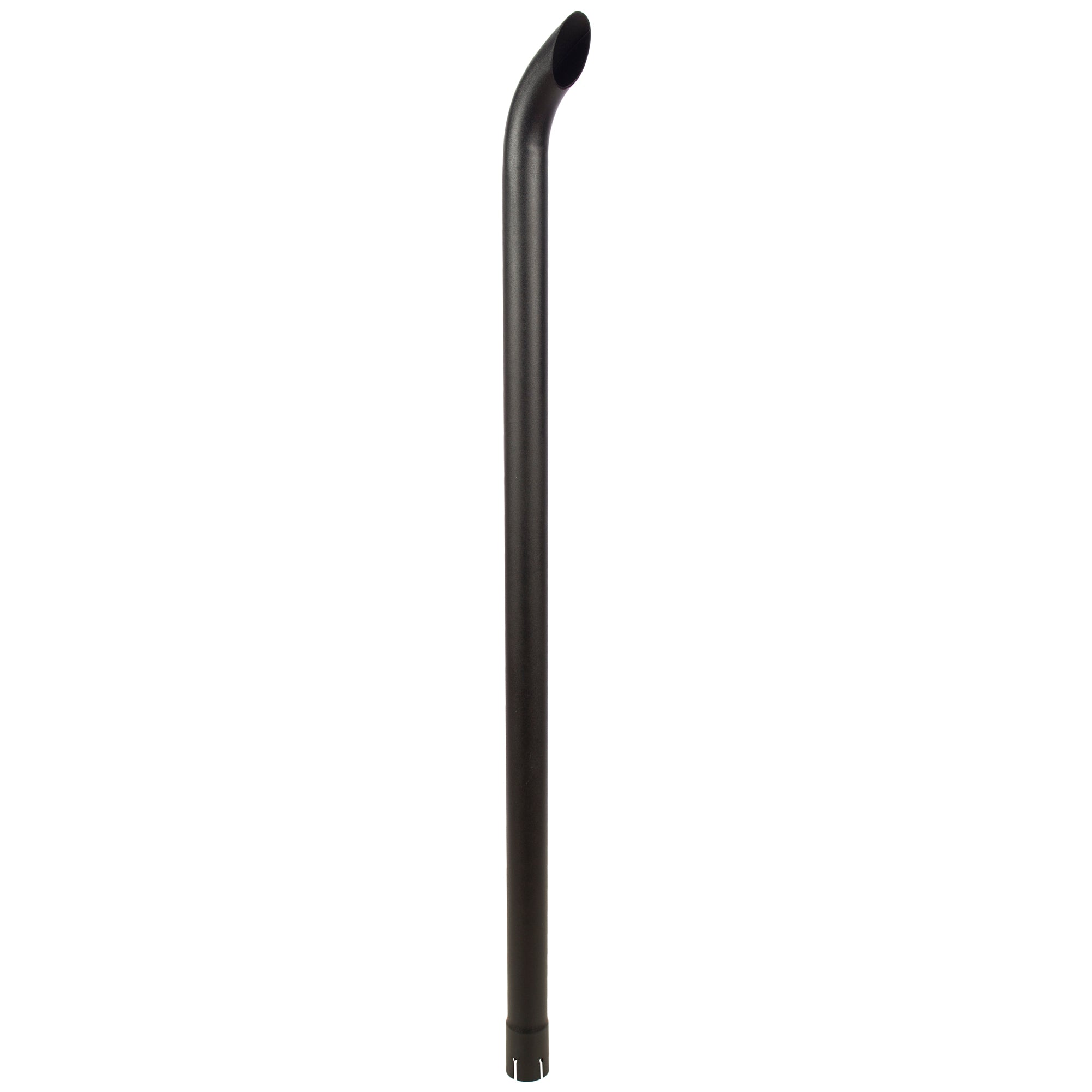 Exhaust Stack Pipe Replacement for UNIVERSAL - 1-7/8" x 48" Curved Black