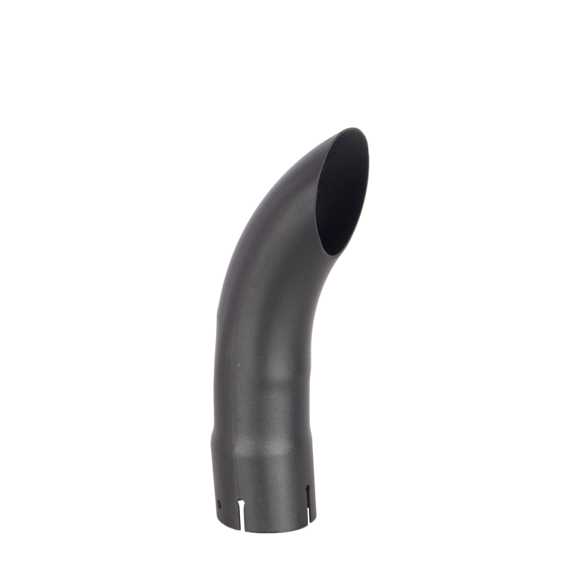 Exhaust Pipe Replacement for UNIVERSAL Bended End Pipe Black 2-3/4" x 12"