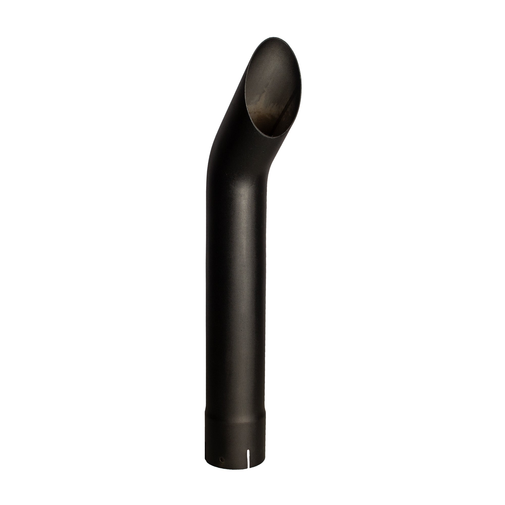 Exhaust Stack Pipe Replacement for UNIVERSAL - 3-1/2" x 24", Curved Black