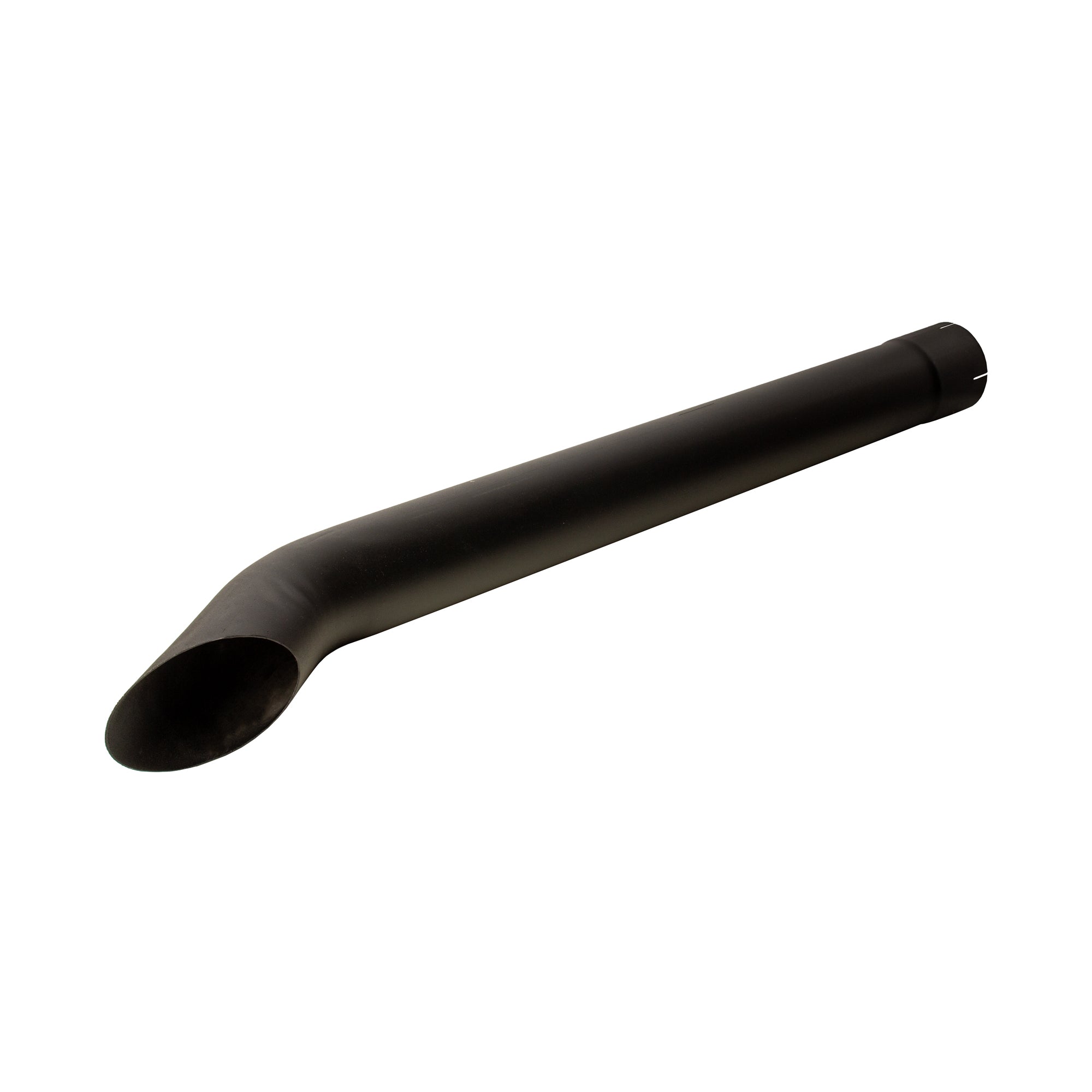 Exhaust Stack Pipe Fits Universal -4-1/2" x 48" Bended End Pipe Black