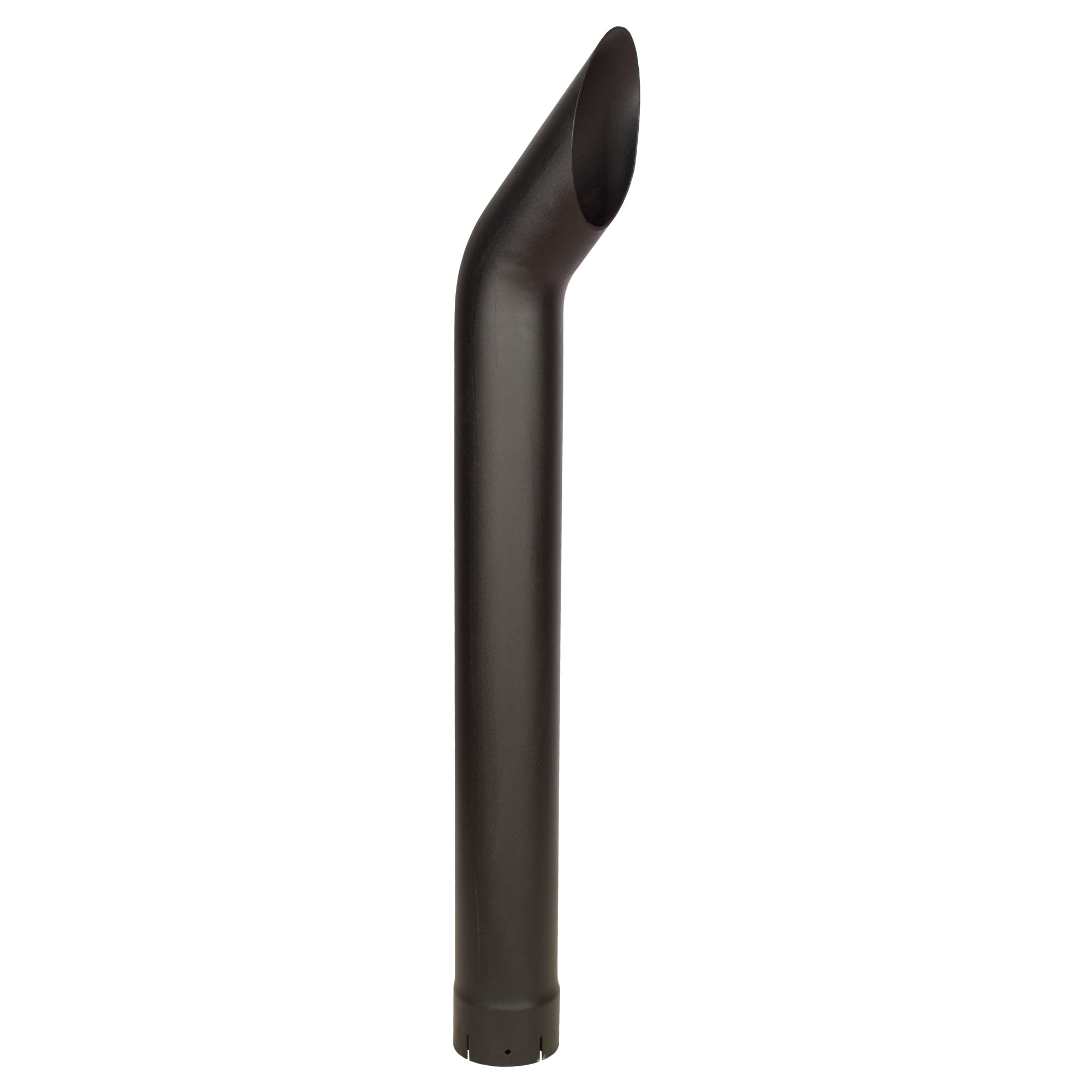 Universal Exhaust Stack Bended End Pipe Curved-Black 5" x 48" for Tractor Models