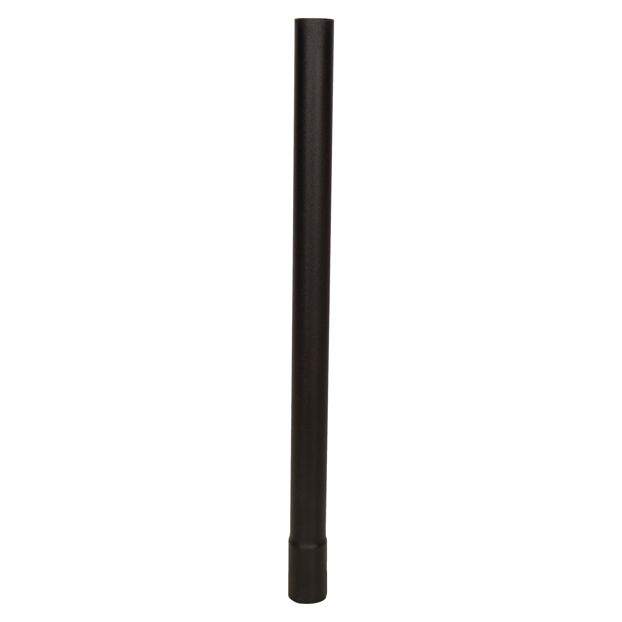 Straight End Pipe Exhaust Stack - 1-1/2" x 24" Straight Black UNIVERSAL