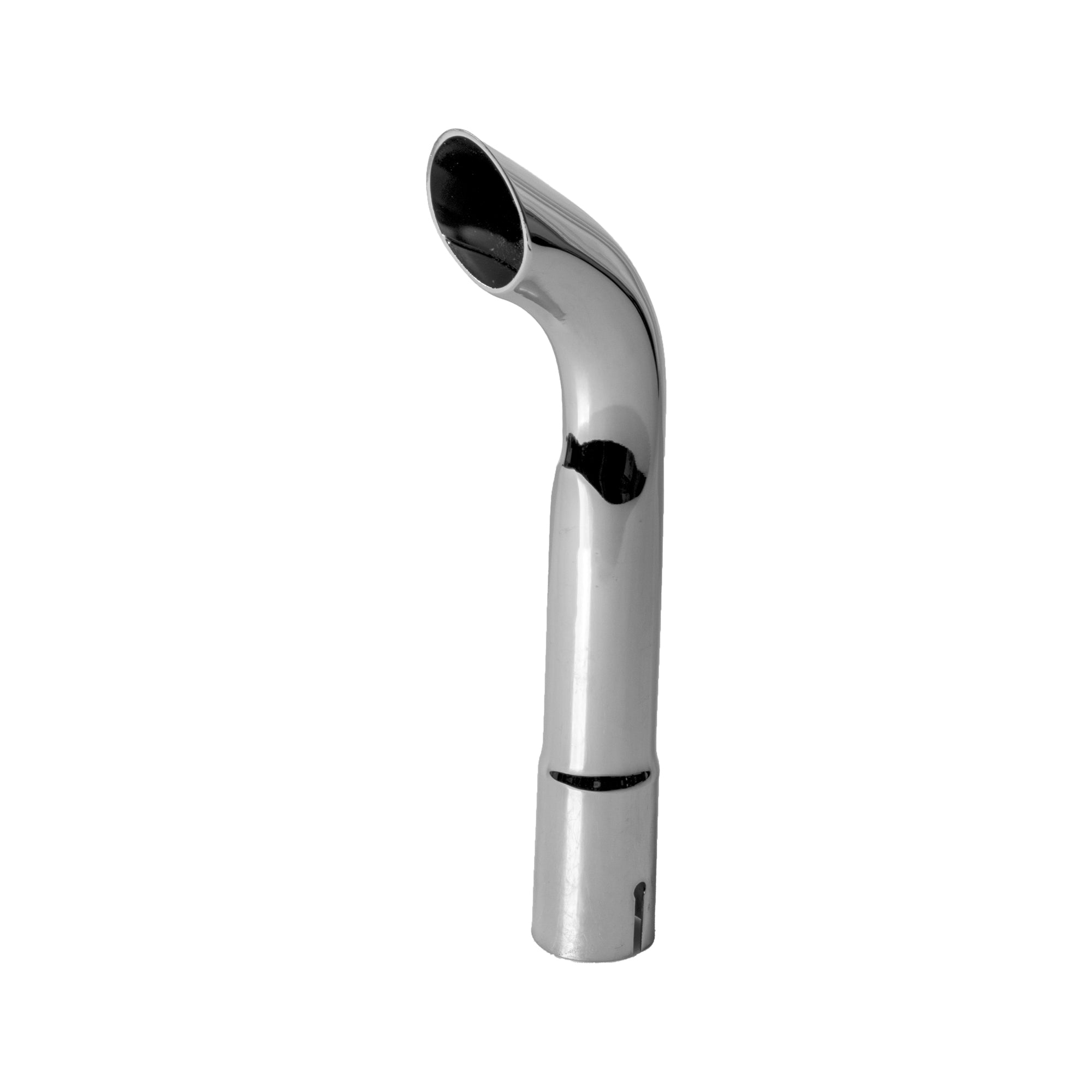 Exhaust Stack Pipe Fits Universal 1-1/2" x 12" Bended End Pipe Chrome