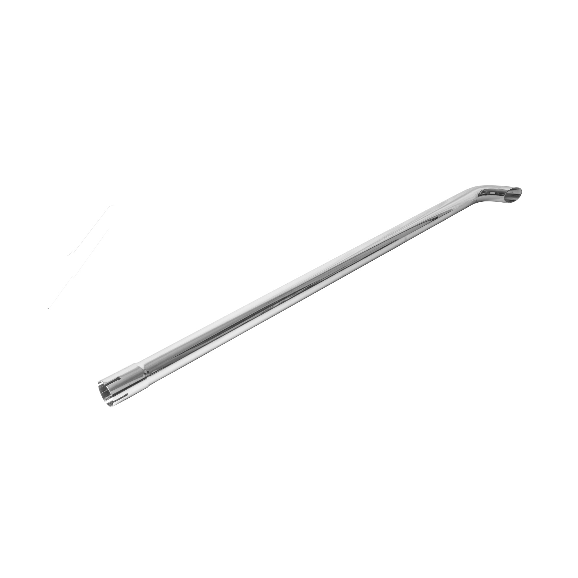 Exhaust Stack Pipe Fits Universal 1-3/4" x 48" Bended End Pipe Chrome