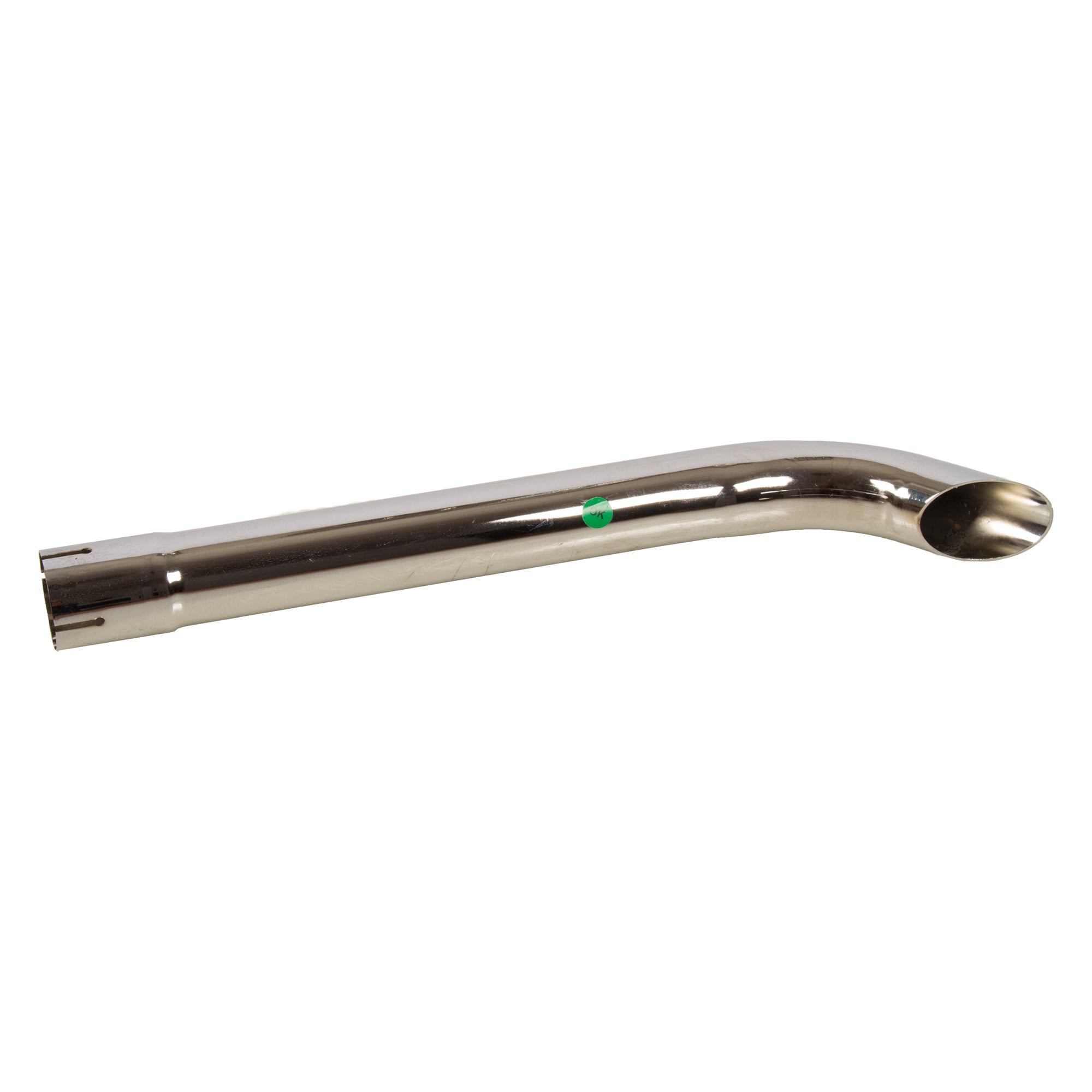 Exhaust Pipe Stack Replacement UNIVERSAL - 2-1/4" x 24", Curved Chrome