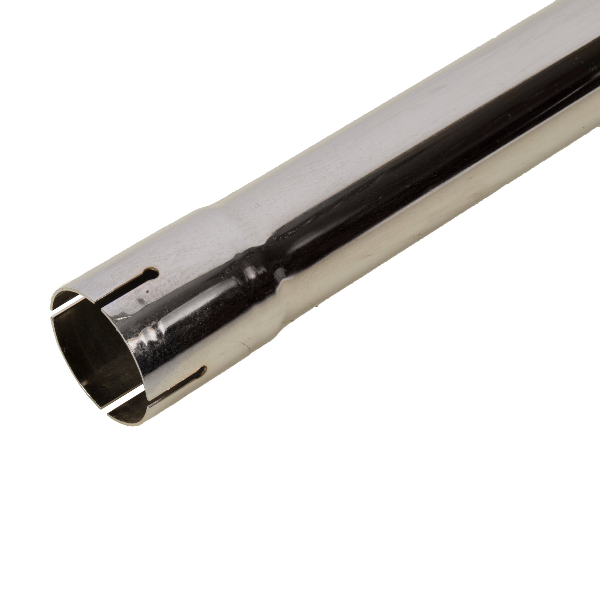 Exhaust Pipe Stack Replacement UNIVERSAL - 2-1/4" x 24", Curved Chrome