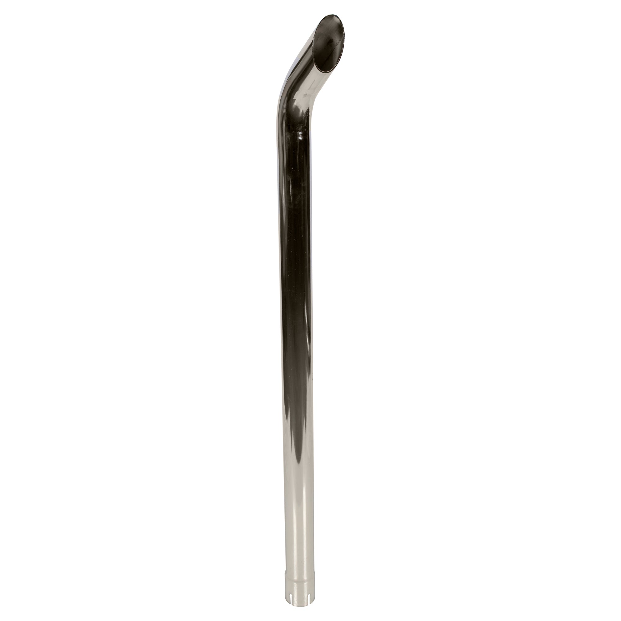 Universal Exhaust Stack Bended End Pipe Curved Chrome 2-3/8" x 48" for Tractors