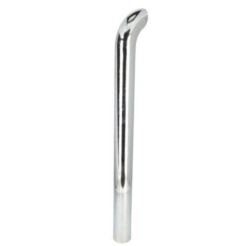 Exhaust Stack Pipe 4" x 48" Curved Chrome
