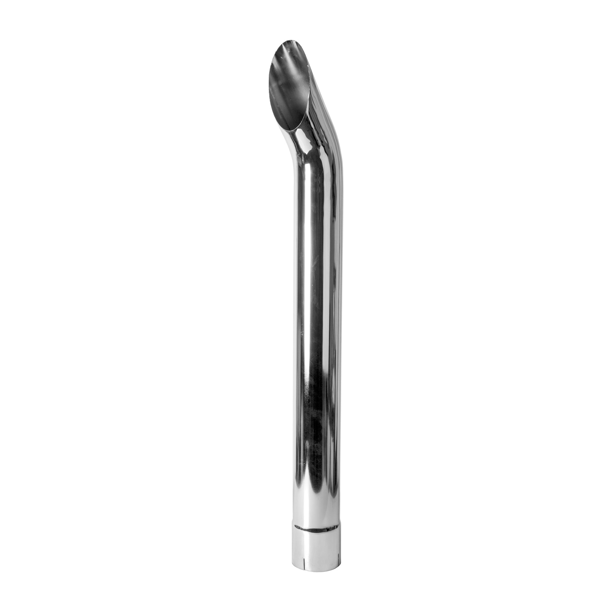 Exhaust Stack Pipe Fits Universal 4-1/2" x 48" Bended End Pipe Chrome