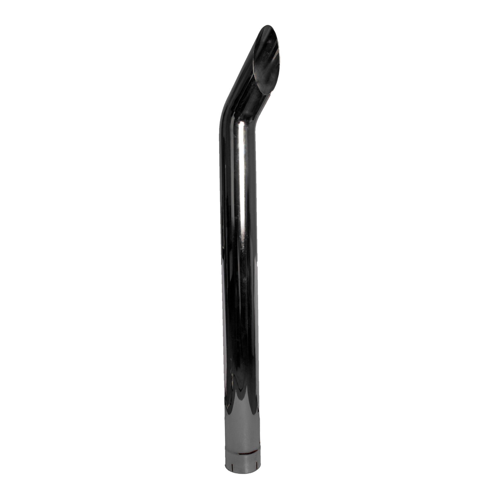 Bended End Pipe Chrome Exhaust Stack - 5" x 60" Curved Chrome UNIVERSAL