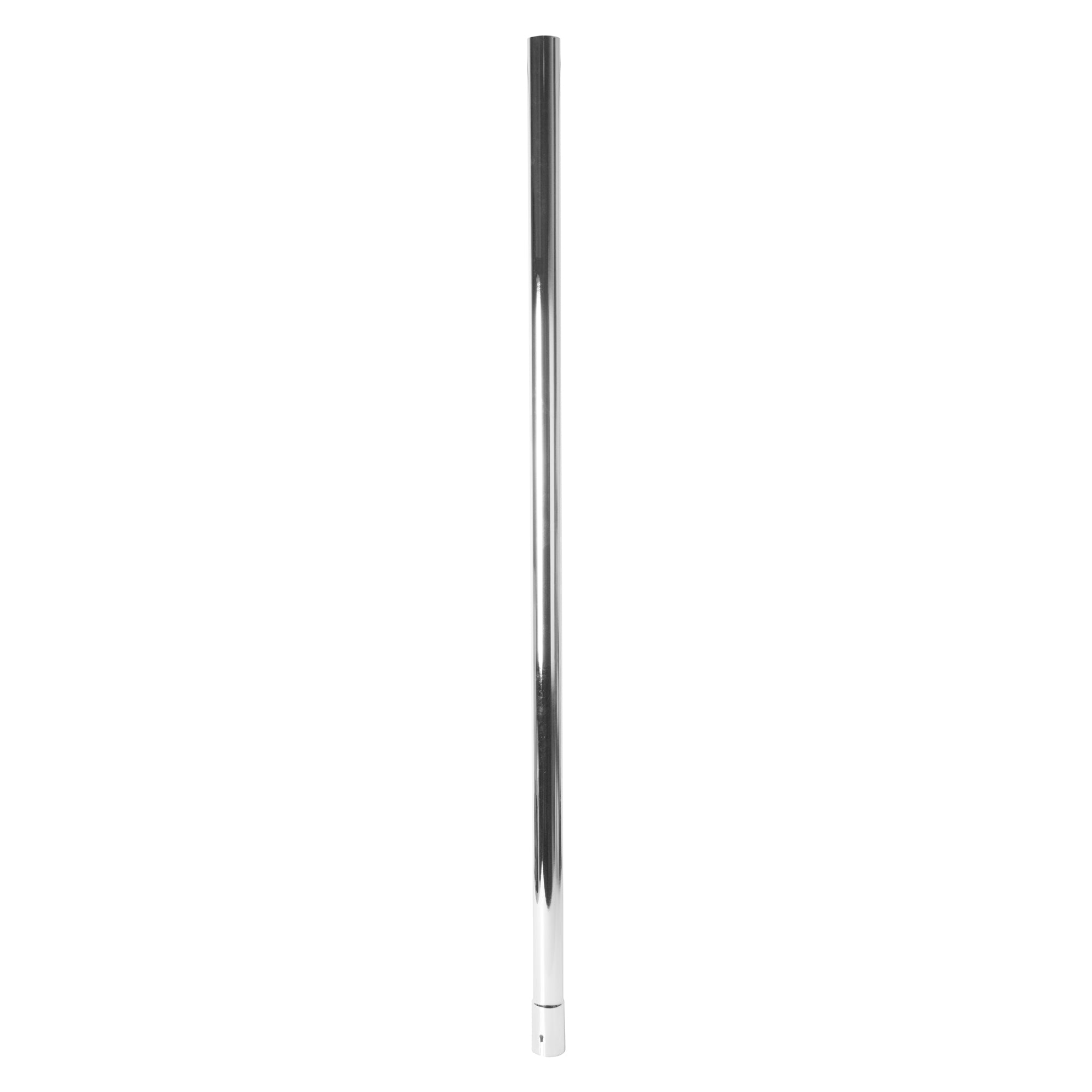 Exhaust Stack Pipe Fits Universal - 1-1/2" x 48" Straight End Pipe Chrome