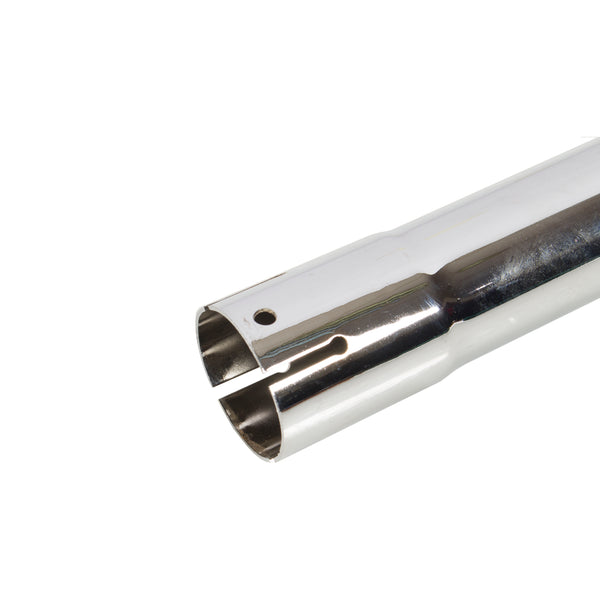 Exhaust Stack Pipe 2" x 24" Straight Chrome