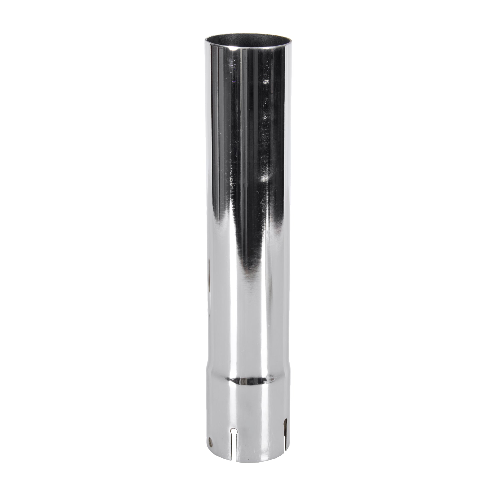 Exhaust Stack Pipe Replacement for UNIVERSAL - 2 -3/8" x 12", Straight Chrome