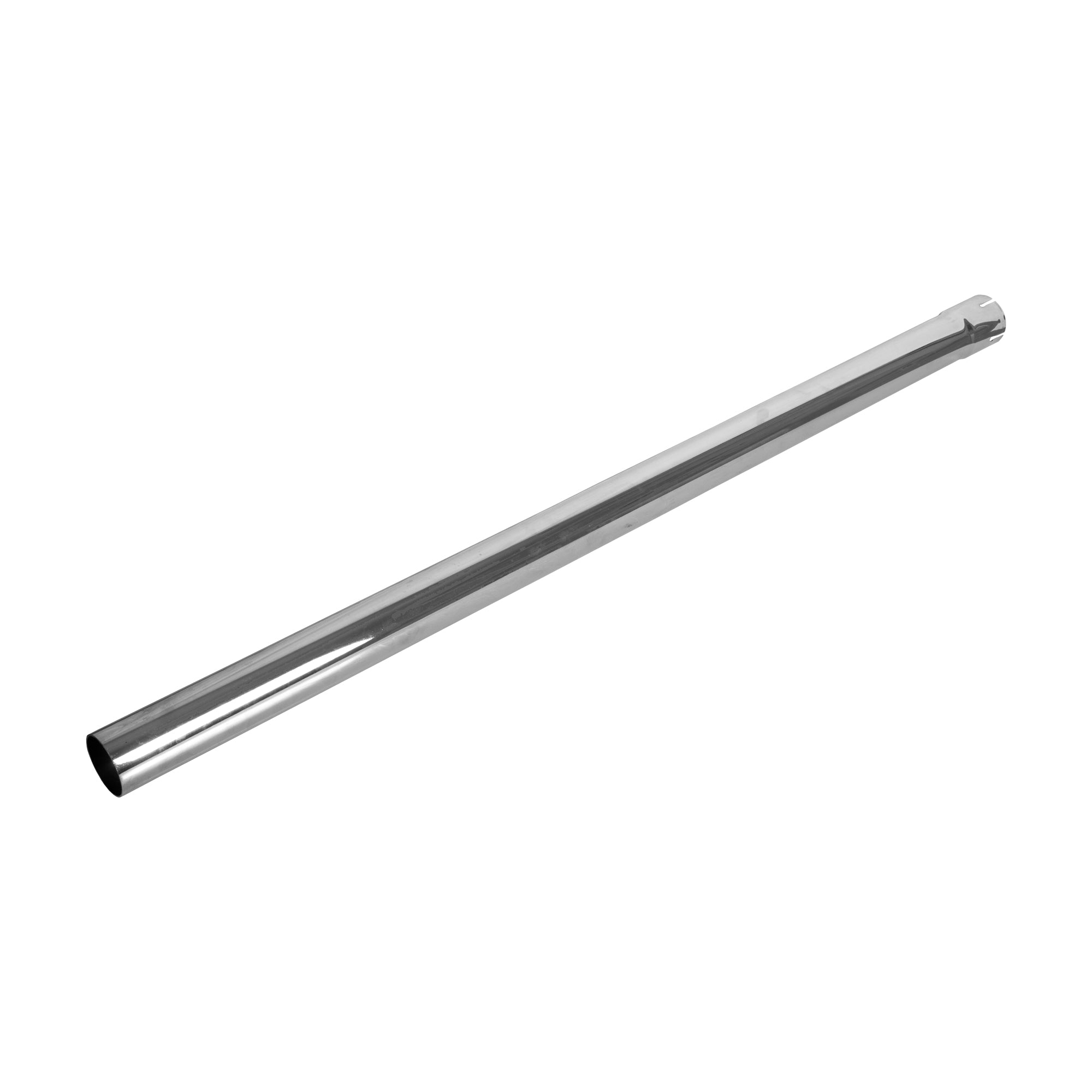 Exhaust Pipe Stack Replacement UNIVERSAL 3" x 60" Straight End Pipe Chrome