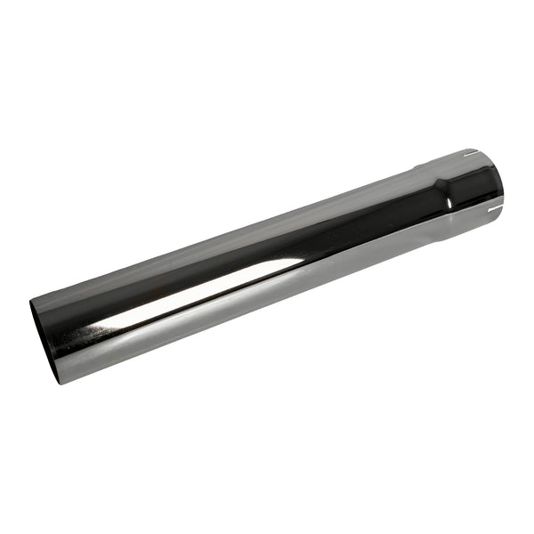 Exhaust Stack Pipe 4" x 24" Straight Chrome