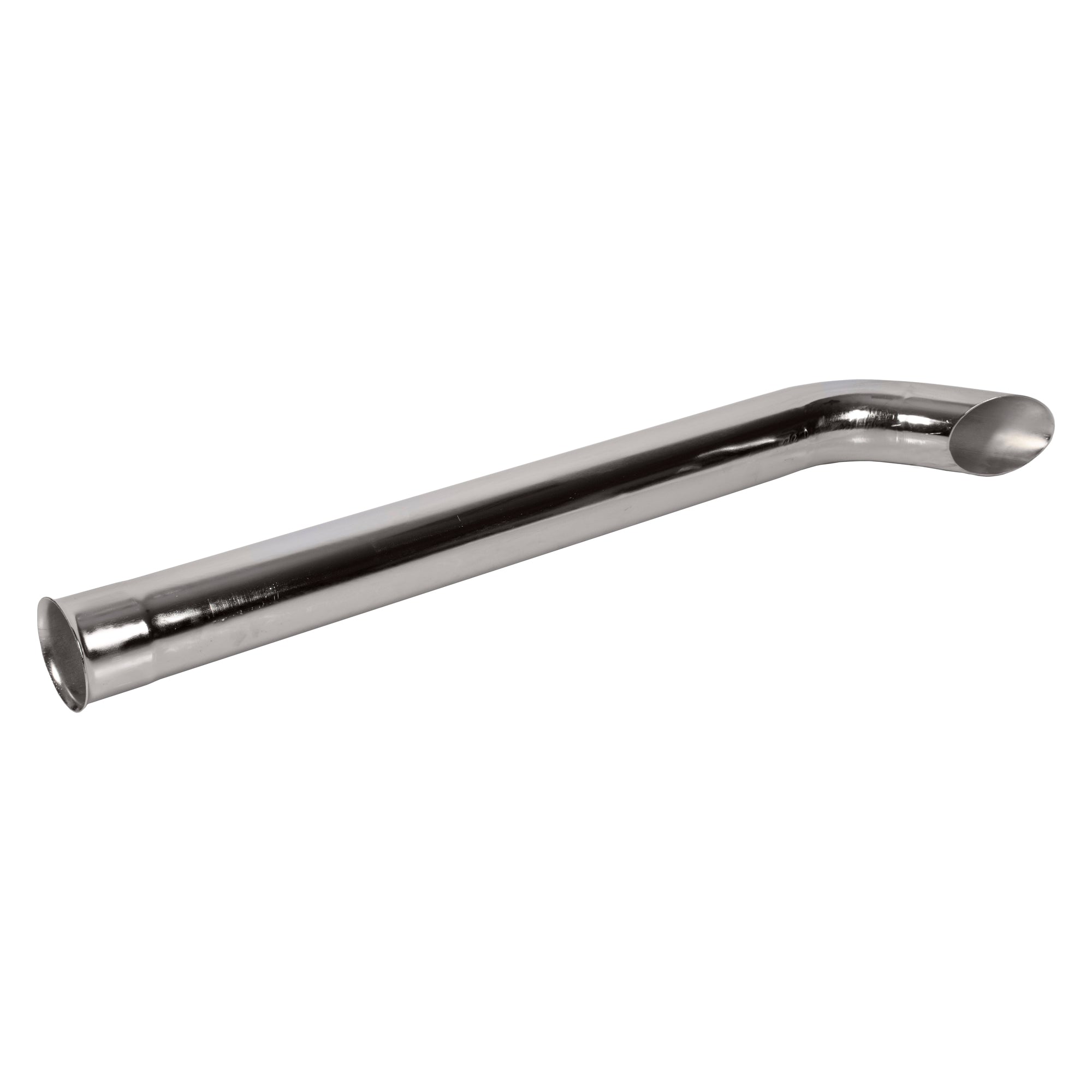 Exhaust Stack Pipe Replacement for UNIVERSAL - 3-15/16" x 48", Curved Chrome