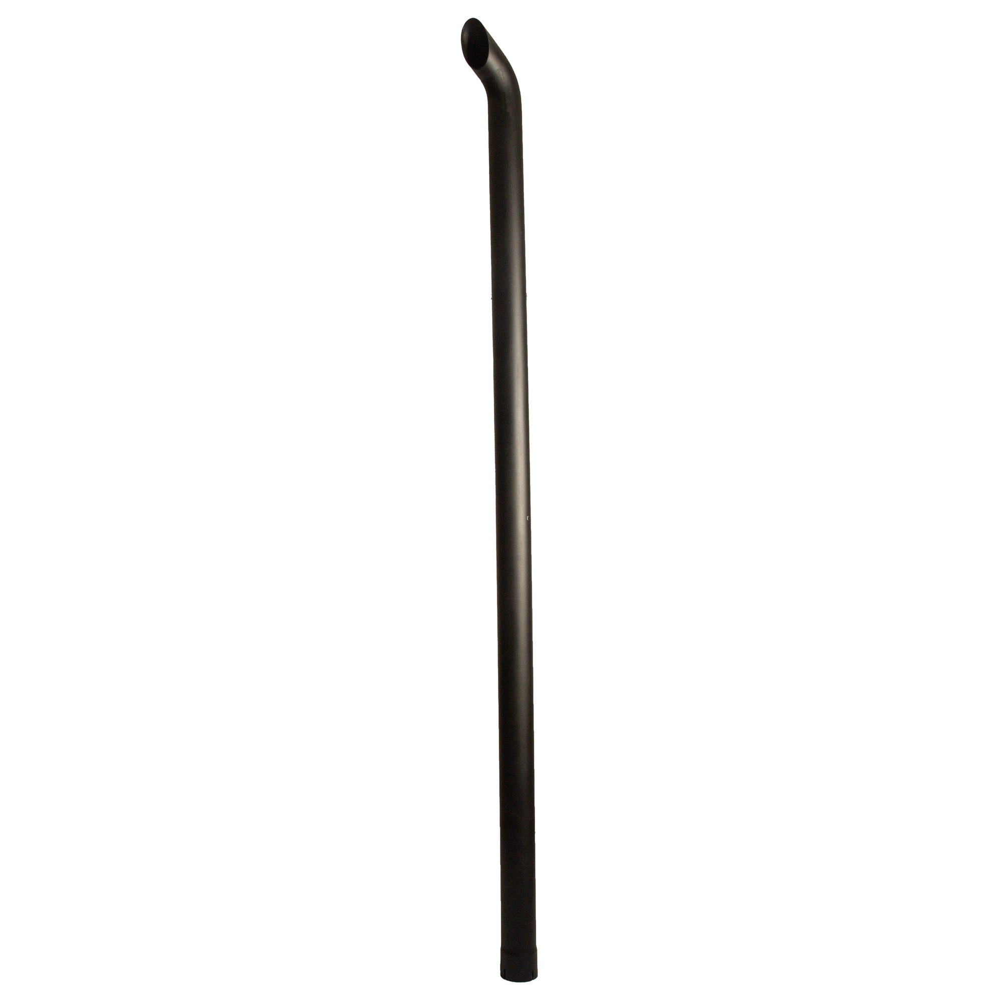 Exhaust Pipe Replacement for UNIVERSAL 3-1/2" x 96", Curved Black